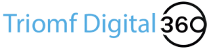 Logo de Triomf Digital con ícono de trofeo y tipografía moderna
